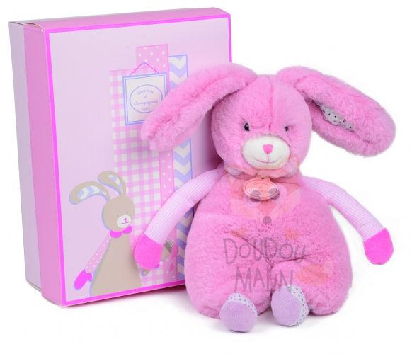  les choupidoux pantin plat lapin rose 